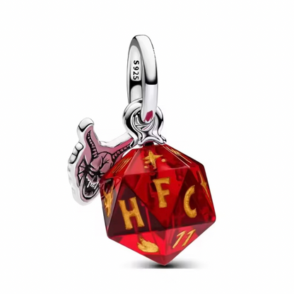 Sterling silver bracelet & charms inspired by the Upside Down